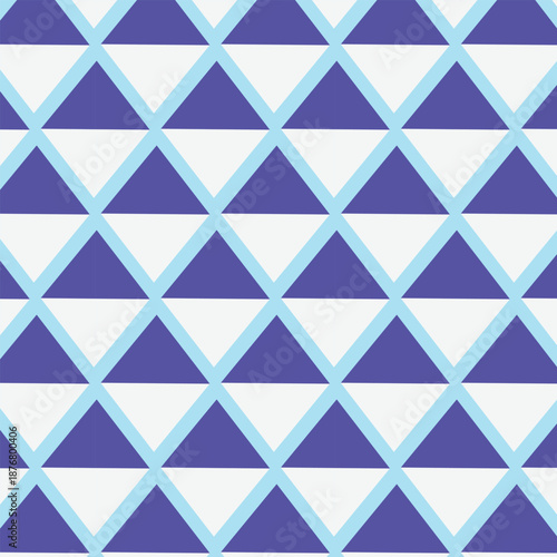  abstract simple triangle geometric royel blue and blue background patch work seamless repeat style, replete image design for fabric printing.