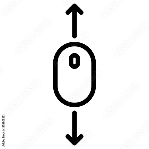 mouse scroll vector icon