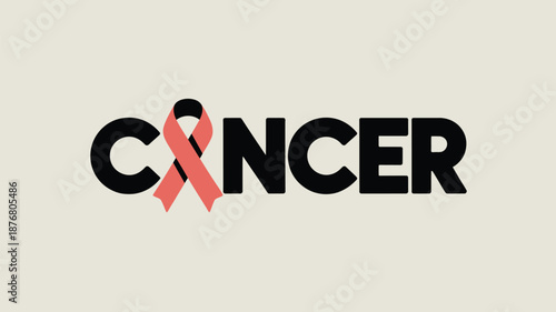 Awareness ribbon for cancer Vector