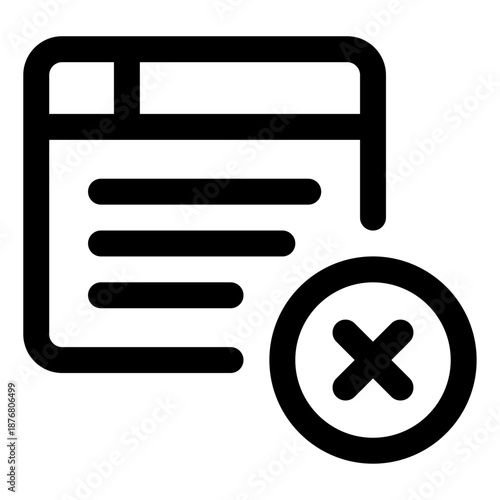 deleting  document  icon 
