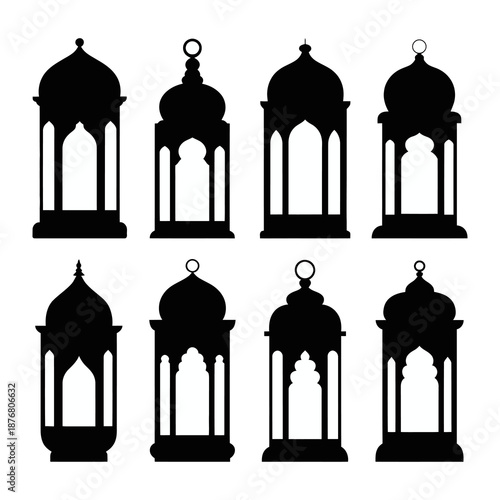 Silhouette Lanterns Collection: A collection of exquisitely crafted silhouette lanterns, each a unique testament to the artistry of Islamic design.