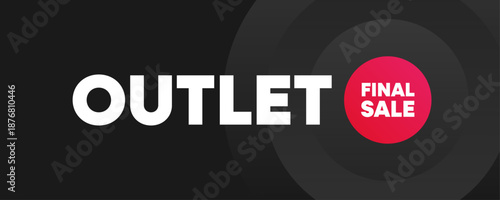 Outlet Final Sale Red Circle Banner