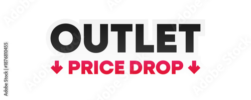 Outlet Price Drop Sale Banner