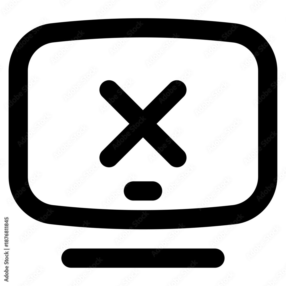 Obraz premium failure desktop icon