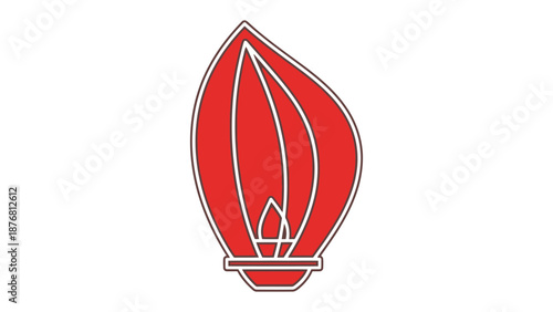 Ethereal Flame: A vibrant, stylized flame design, evoking warmth, passion, and energy.