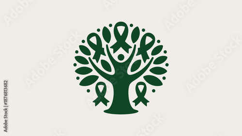 Tree of awareness ribbons Vector
