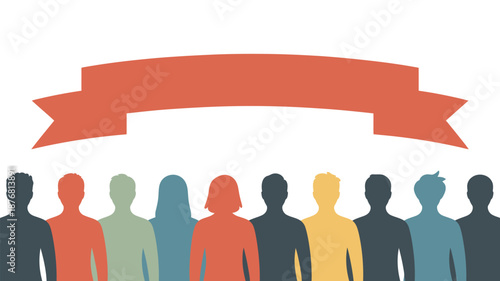 Diverse group celebrating together Vector