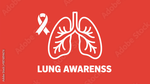 Lung awareness campaign Vector