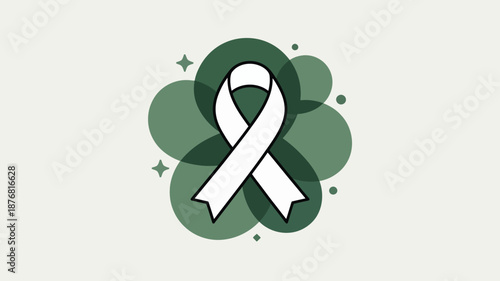 White ribbon awareness symbol Vector Free Download White ribbon awareness symbol Vector - GFXLoad