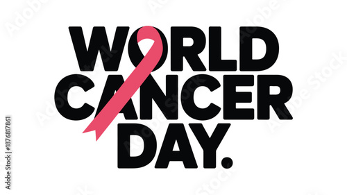 World cancer day celebration Vector