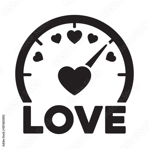 Love meter A visual representation of affection and emotional intensity
