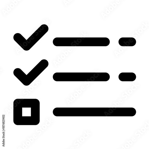  checklist or to-do list icon.