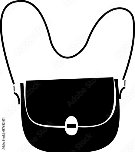 Women handbag icon with purse bag tote clutch shoulder styles in flat and line design, fashion accessory outline illustration for shopping retail UI branding