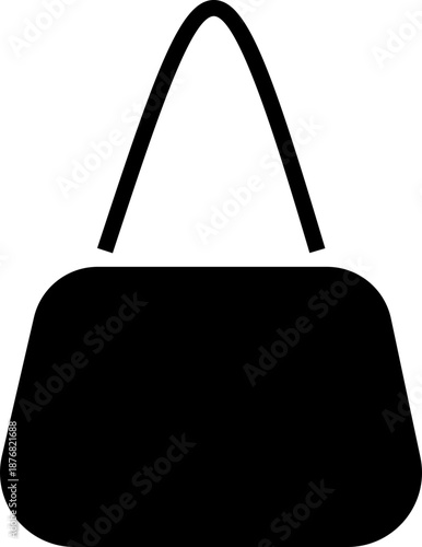 Women handbag icon with purse bag tote clutch shoulder styles in flat and line design, fashion accessory outline illustration for shopping retail UI branding