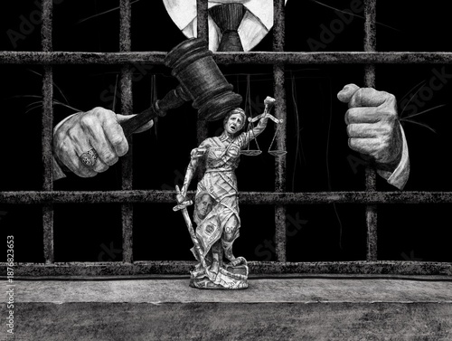 Photos Corruption in court concept