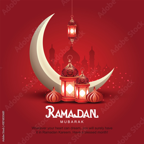 Ramadan Kareem Design Background. abstract Vector Illustration for greetings card, poster and banner.