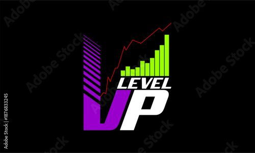 Quote level up trendy tee shirt design