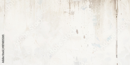 Abstract vintage texture background combining distressed gray concrete wall stains with soft beige watercolor paper texture, subtle vertical streaks, and organic grunge details.