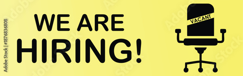 We are hiring banner . We are hiring cover for social media . 