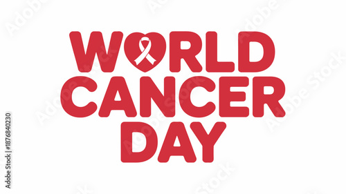 World cancer day awareness Vector