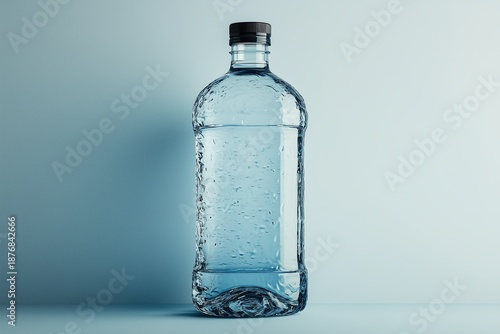 Water bottle isolated on a white background