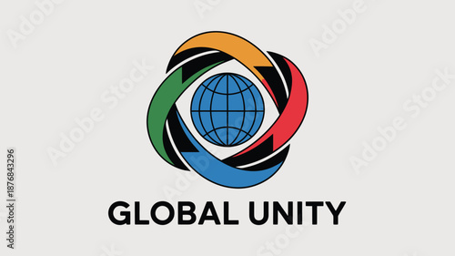 Global unity symbol Vector