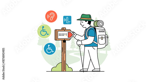 Accessible Hiking Trail For Everyone Including People With Disabilities Enjoy Outdoor Activities