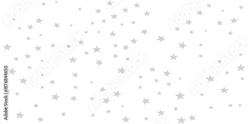A seamless Christmas winter pattern featuring a blue holiday wallpaper design with falling snowflakes and stars and stripes ornaments in a vector illustration for a festive xmas background texture