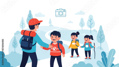 Adventures Await A Family Embraces Outdoor Recreation With Kids Backpacking Together