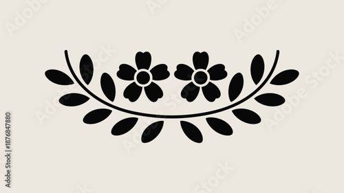 Simple floral design Vector
