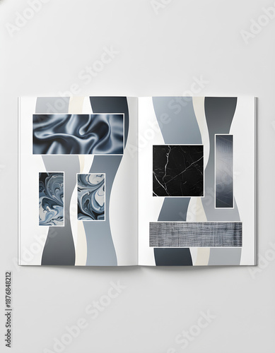 Professional Magazine Layout Abstract Design Template
