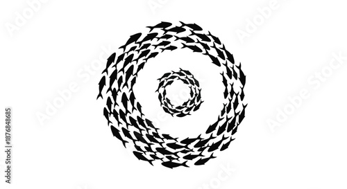 black and white spiral