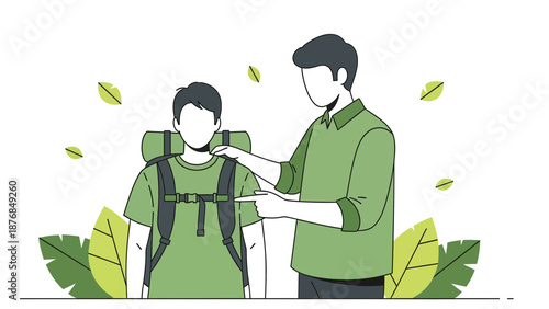 Backpacking Guidance Ensuring Proper Fit Before Exploring Outdoor Adventure