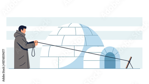 Building An Igloo In The Arctic With Traditional Eskimo Methods