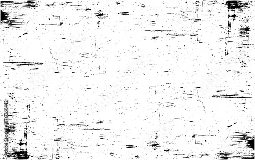 Worn wood grain texture with heavy black scratches 