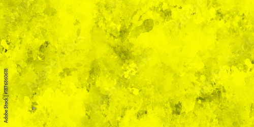yellow paint background. Beautiful watercolor painting on smooth empty canvas