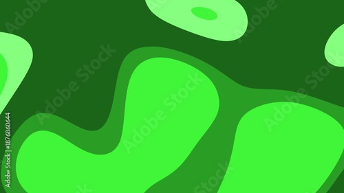 Soft Green Liquid Blob Animation Loop Background
