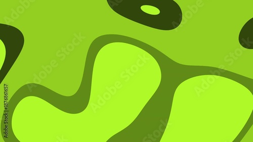 Green Abstract Fluid Motion for Creative Background