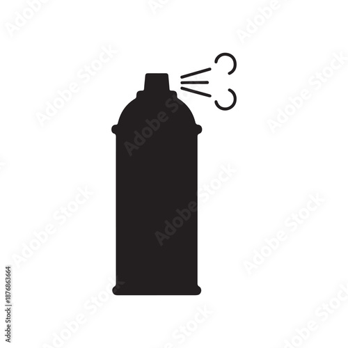 Aerosol spray vector flat illustration