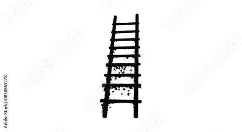 ladder on the wall