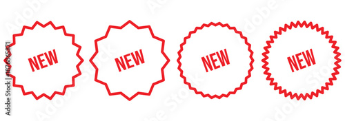 New Collection and Labels for Promotions. new arrival icon isolated. Set of new arrival tag icon set. special offer tag . new product, novelty, newest item.