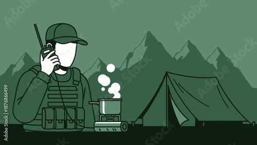 Communication In Wilderness Emergency Communication with Radio During Camping