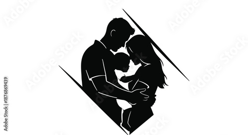 silhouette of a girl in a red dress