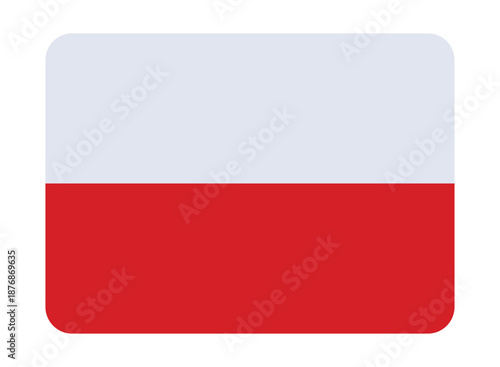 Free Download Flag of Poland with white and red horizontal stripes, official national banner isolated on light background, simple geometric design representing Polish identity and European country - GFXLoad