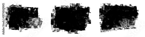 Grunge Roller Paint Smudge Abstract Background Vector