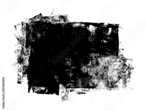 Grunge Roller Paint Smudge Abstract Background Vector
