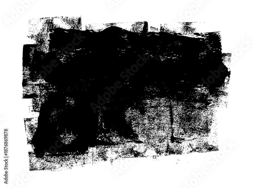 Grunge Roller Paint Smudge Abstract Background Vector