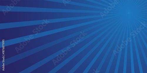 abstract background blue speed lines in bright pop art style. Blue streaks radiating from center, creating exciting superhero action look.