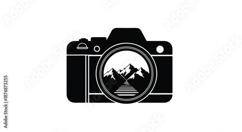 digital slr camera with lens