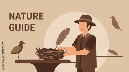 Discovering Bird Nests And Feathers With Knowledgeable Nature Guide Assistance